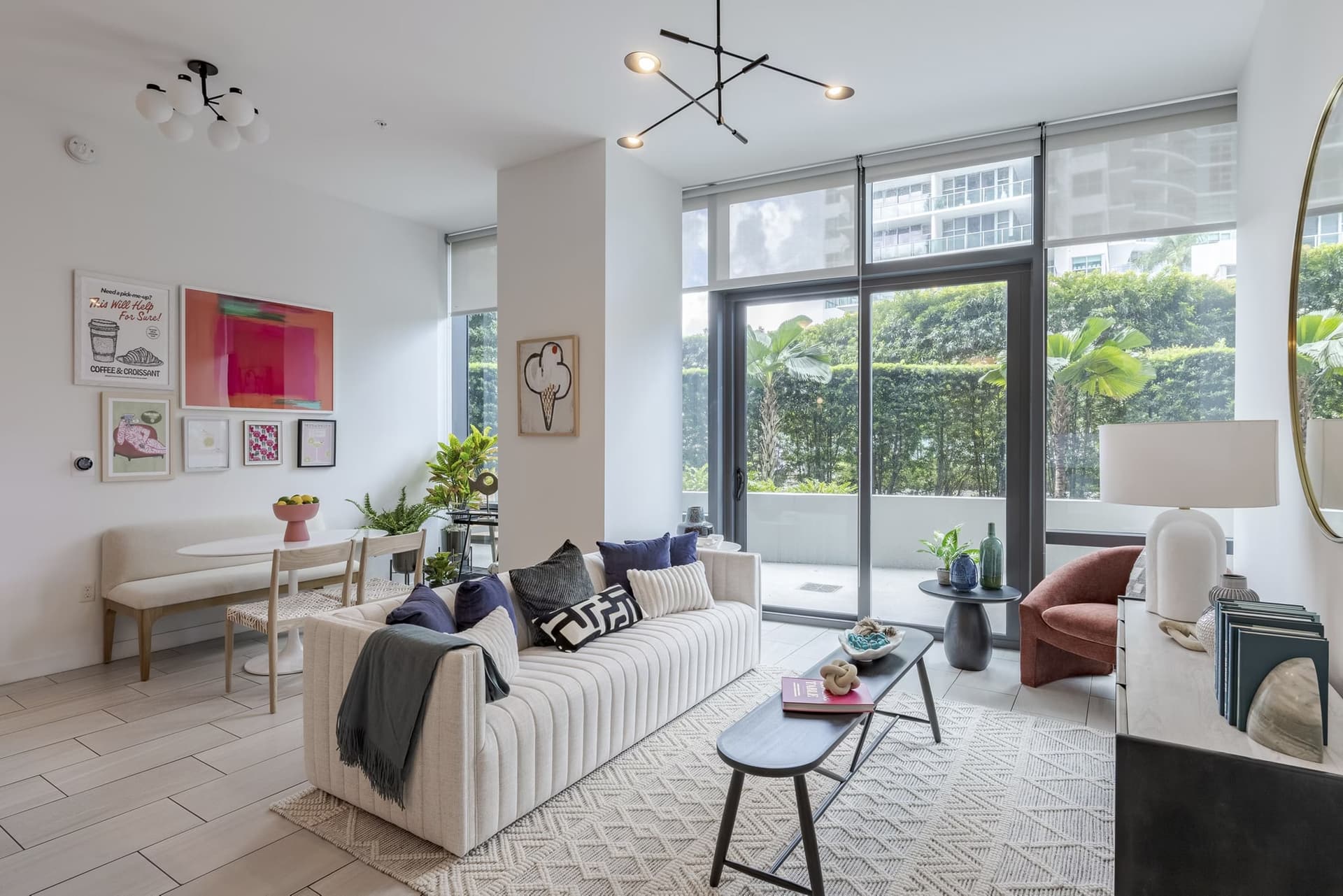 Bright modern apartment interior